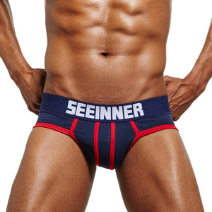 Mens Sexy Underwear Shorts Men Underpants Soft Cotton Breathable Briefs Panties